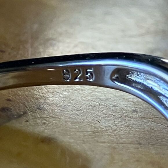 Natural Red Labradorite Sterling Silver Ring Size 9.75 - Picture 7 of 10